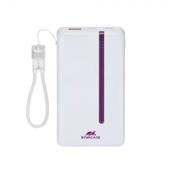 Powerbanka Rivacase VA2311, 10000 mAh, 22,5 W, bílá