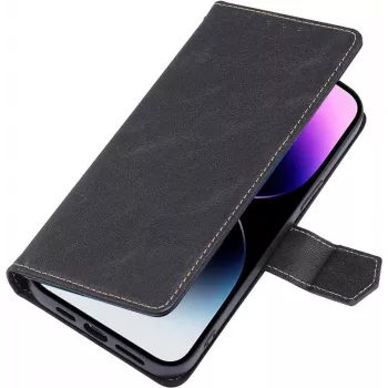 Peněženkové pouzdro CYOO Premium BookCase pro iPhone 14 Pro, černé CY122793