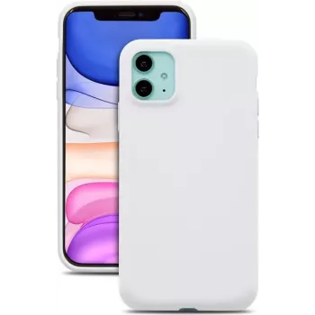 CYOO Premium pouzdro z tekutého silikonu pro iPhone 12 Pro Max 6,7 inch - bílé (CY121879)