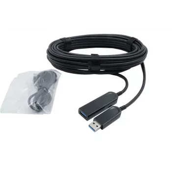 EXSYS EX-K1693 aktivní optický kabel USB 3.2 Gen 1 (AOC), 30 m, USB-A samec na USB-A samec, černý