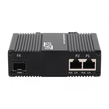 2portový PoE++ media konvertor EXSYS EX-60344 90W, SFP, -40 °C až +80 °C