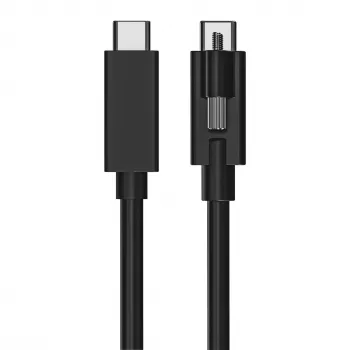 EXSYS USB 3.2 Gen 2x1 USB-C kabel 1 m černý s individuálním zajištěním šroubem (EX-K1595V-1.0)