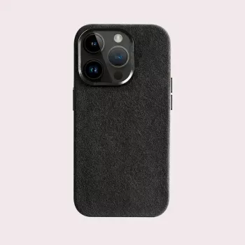 Pouzdro Cyoo Alcantara pro iPhone 15 Pro Max černé (CY123275)
