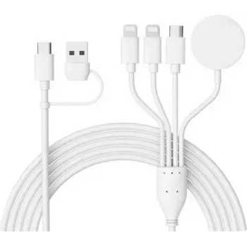 CYOO CY606 4v2 univerzální multi nabíjecí kabel / USB-C / Watch – černý