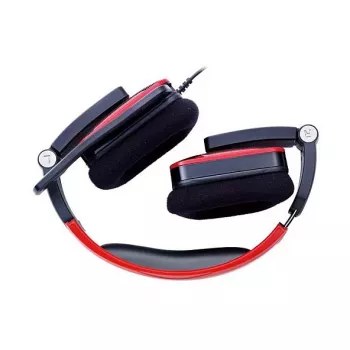 Gaming headset Thermaltake Tt eSPORTS SHOCK - Royal Red, kabelový 3,5mm, přes uši, zatahovací mikrofon, skládací