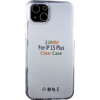 Silikonové pouzdro CYOO pro Apple iPhone 15 Plus průhledné (CY123233)