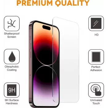 Ochranná fólie na displej CYOO Pro pro Apple iPhone 15 Pro Max (CY123299) – tvrzené sklo, 9H, HD Clear