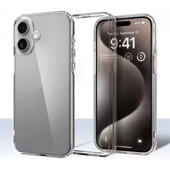 Silikonové pouzdro CYOO pro Apple iPhone 16 Plus, transparentní (CY123620)