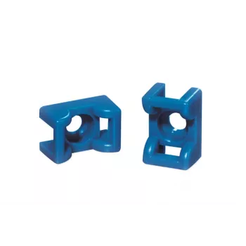 HellermannTyton Cable Tie Mount, ETFE, Blue (151-00653)