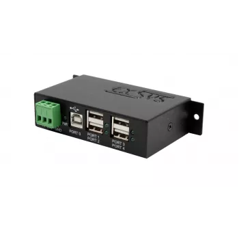 Průmyslový hub EXSYS EX-1594HMS USB 2.0 4portový se sadou pro DIN lištu