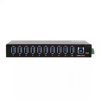 Hub EXSYS EX-11290HMS USB 3.2 Gen 1 10portový s napájecím zdrojem 12V/5A