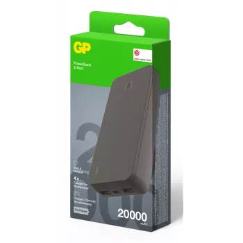 GP PowerBank B+ 20000 mAh Black GPPBB20BBKBSR554