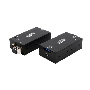 Prodlužovač EXSYS EX-1448MM 2portový USB 3.2 Gen1 přes multimodové optické vlákno až do 300 m
