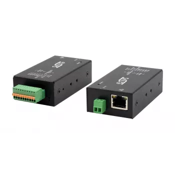 Průmyslový převodník Ethernet na sériové rozhraní EXSYS EX-6131-2, RS-232/422/485, montáž na DIN lištu a na zeď