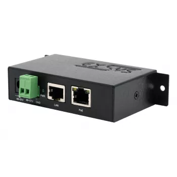 90W Gigabit PoE++ injektor EXSYS EX-6009POE, vstup 48-57V DC svorkovnice, IEEE 802.3bt Type 4, montáž na DIN lištu/stěnu