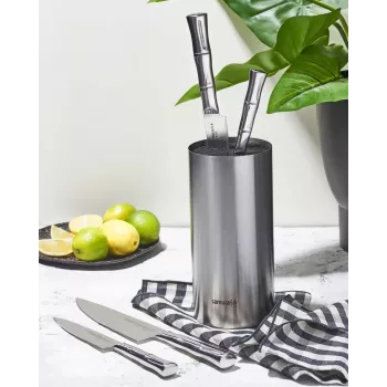 Magnetický blok na nože SAMURA KBA-100 z bambusu, oboustranný, pro až 10 nožů, přírodní