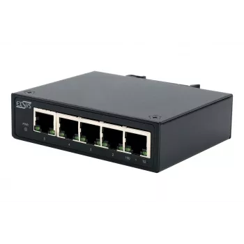 Průmyslový 5portový Ethernet switch EXSYS EX-6200-T, 10/100 Mbps, DIN lišta, -40° až +75°C