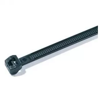 HellermannTyton OS-Series Outside Serrated Cable Tie 150 x 4.6 mm Black (100 Pack) 118-05850