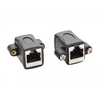 EXSYS EX-49306 Cat.5e RJ45 Female to Female Keystone Adapter Module, Black