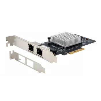 Síťová karta EXSYS EX-60202 Dual 1 Gigabit Ethernet PCIe x4, čipset Intel I350-AM2, 2x RJ45, součástí Low Profile krytka