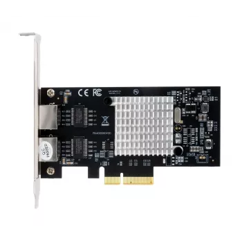 Síťová karta EXSYS EX-60202 Dual 1 Gigabit Ethernet PCIe x4, čipset Intel I350-AM2, 2x RJ45, součástí Low Profile krytka