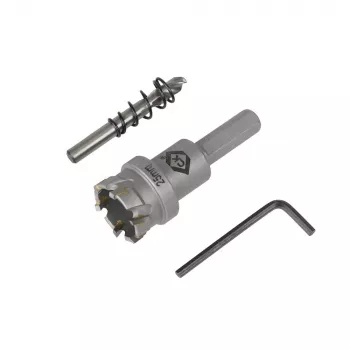Vodicí vrták a pružina pro TCT děrovky C.K T3218, 3 ks, 6 mm HSS