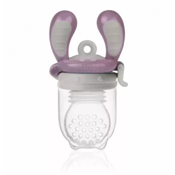 Kidsme Food Feeder Large Solid Food Feeding Device Plum 6+ Months