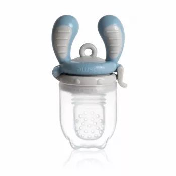 Kidsme Food Feeder Medium Azure - Silicone Baby Fruit & Vegetable Feeder, 4m+