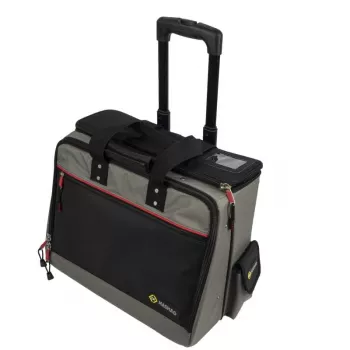 Pojízdný technický kufr na nářadí C.K Tools Magma s kolečky, 50+ přihrádek, teleskopická rukojeť, černá/červená (MA2652)