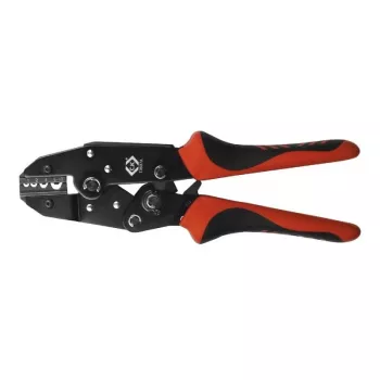 Ráčnové krimpovací kleště C.K Tools T3697A pro neizolované kabelové očka 1-10 mm²
