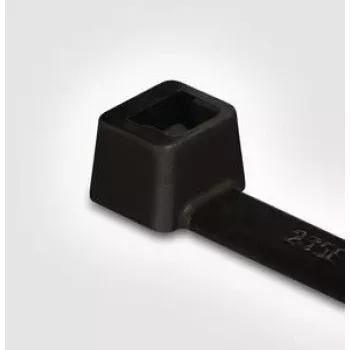 Černé polyamidové kabelové pásky HellermannTyton T50S 100 ks (T 50 S-W)