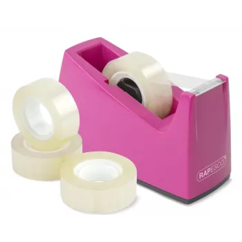 Rapesco 1621 Pink Desktop Tape Dispenser