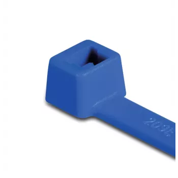 Modrá kabelová páska HellermannTyton T30R-PA66-BU, 150mm x 3,5mm, 100 ks 111-03008