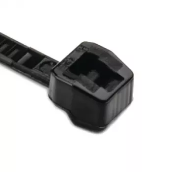 Stahovací páska s vnějším ozubením HellermannTyton OS, 100 x 2,5 mm, černá, 100 ks 118-04700