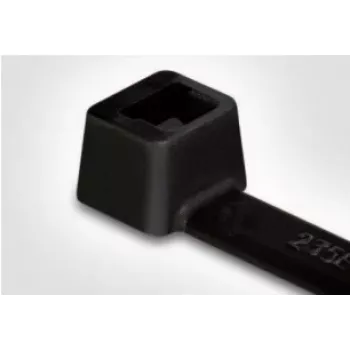 HellermannTyton T50R Black Cable Tie 200mm x 4.6mm, 100 Pack (138-00041)