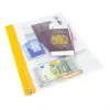 Rapesco Zippi Bags A5+ zipové sáčky, 250 x 195 mm, transparentní s modrým, oranžovým, zeleným, červeným, žlutým lemem, 5 ks 1502