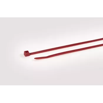 Stahovací páska HellermannTyton T50R červená polyamidová, 200 mm x 4,6 mm, 100 ks 111-04804