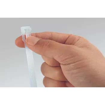 Opakovaně použitelná stahovací páska HellermannTyton REL250-NA, polyamid 6.6, bílá, 250 x 7,6 mm, 100 ks
