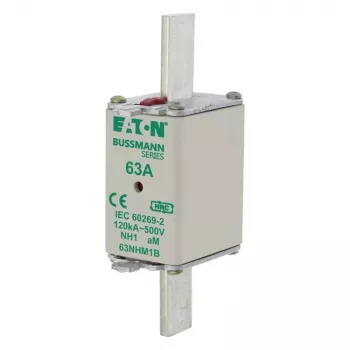 NH pojistková vložka Eaton 63NHM1B, velikost 1, 63 A, 500 V AC, gG, 3 ks