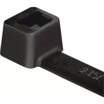 Černá polyamidová kabelová páska HellermannTyton T50R 200mm x 4,6mm, 100 ks 111-04950