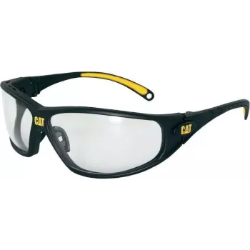 BULLITT CAT Tread 100 Safety Glasses Clear Lens Black/Yellow Frame TREAD100CATERPILLAR