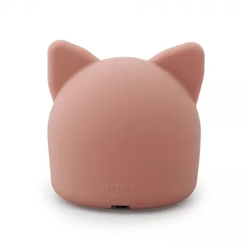 Noční lampa Trixie Baby Cat – nabíjecí silikonová LED lampa s dotykovým senzorem, teplá bílá a 7barevné přepínání