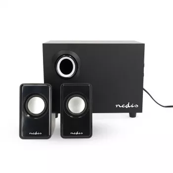 Sada reproduktorů pro PC Nedis CSPR10021BK 2.1, 33 W, napájení USB, černá