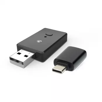 Adaptér Nedis CKAA2400BK Bluetooth 5.0 USB-A černý dosah 10 m