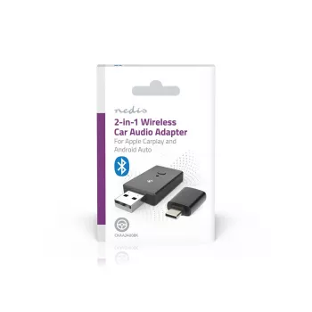 Adaptér Nedis CKAA2400BK Bluetooth 5.0 USB-A černý dosah 10 m