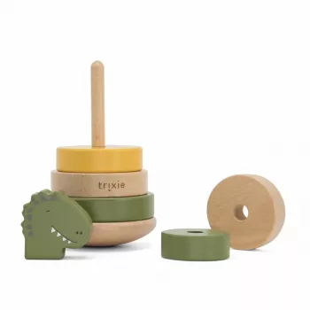 Dřevěná pyramida TRIXIE, dinosaurus, od 12 měsíců