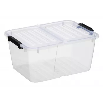 Úložná krabice plast team HOME BOX FLEX 15L se skládacím víkem, recyklovaný PP, 1 ks 23010800