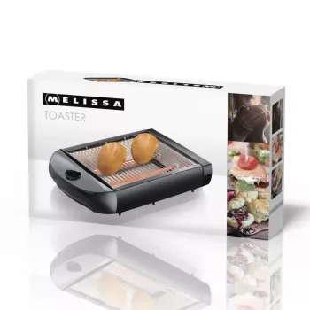 Lenco Melissa Flat Toaster 600W Black
