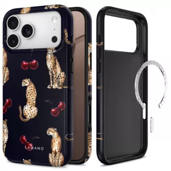Pouzdro Tech-Protect Lamano MagSafe pro iPhone 17 Pro / 18 Pro - Midnight Cherry