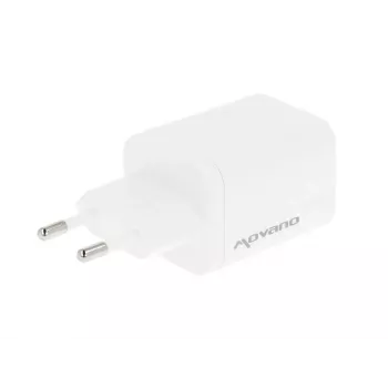 Nabíječka MOVANO GaN 65W 2x USB-C PD + USB-A (bílá)